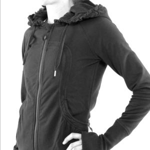 Lululemon Ruffle Hood Zip Up Jacket